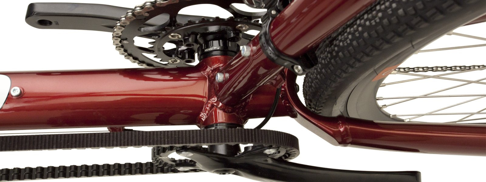 Shown with our exclusive Co-Motion compact double tandem crankset