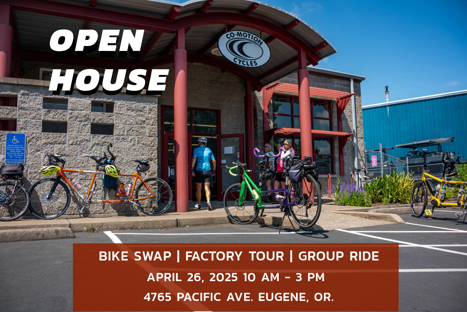 Co-Motion Cycles Open House: Bike Swap, Group Ride, Factory Tour!