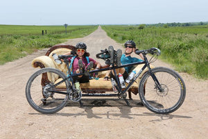 Taking a break during Dirty Kanza 2019